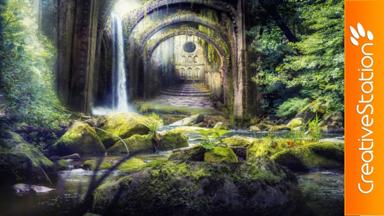 The Lost Temple - Speed art (#Photoshop) | CreativeStation