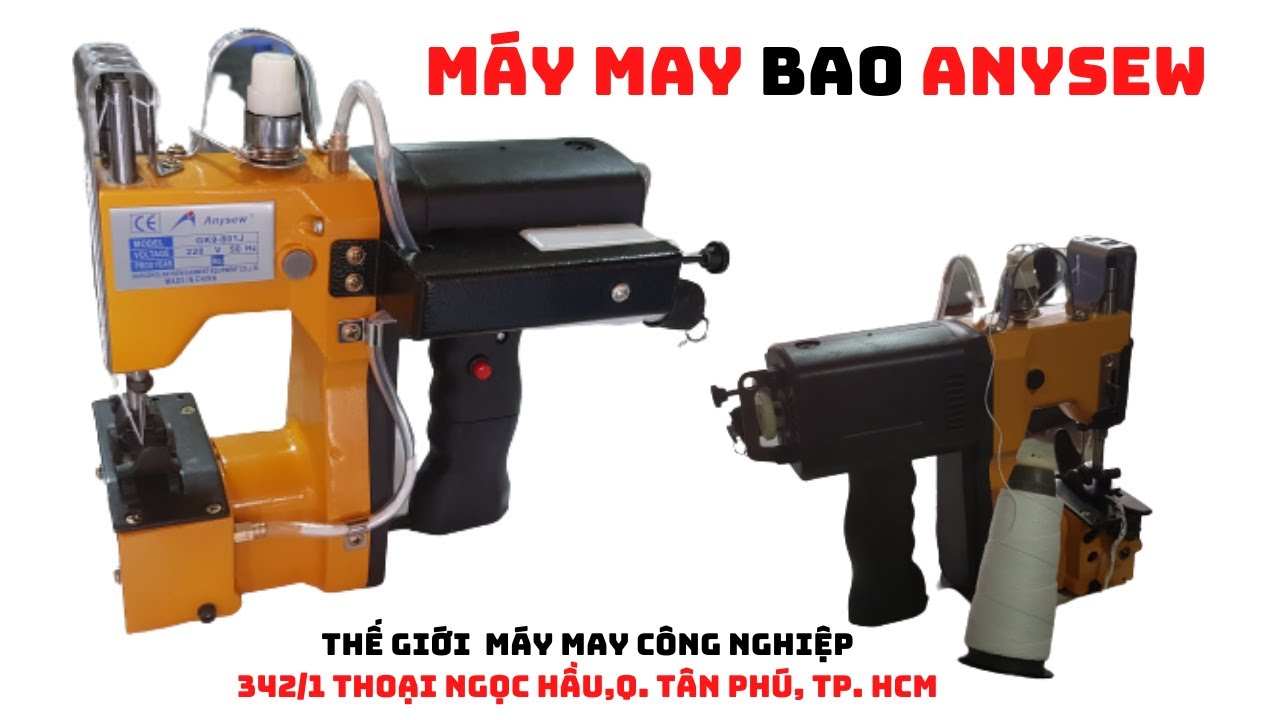 Nơi bán máy may miệng bao cầm tay giá rẻ | Kho máy may bao cầm tay thương hiệu Anysew GK9-801J