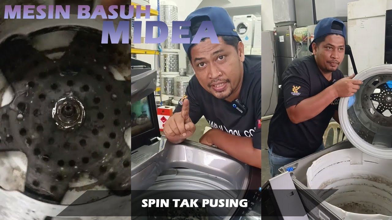 MESIN BASUH MIDEA SPIN TAK PUSING