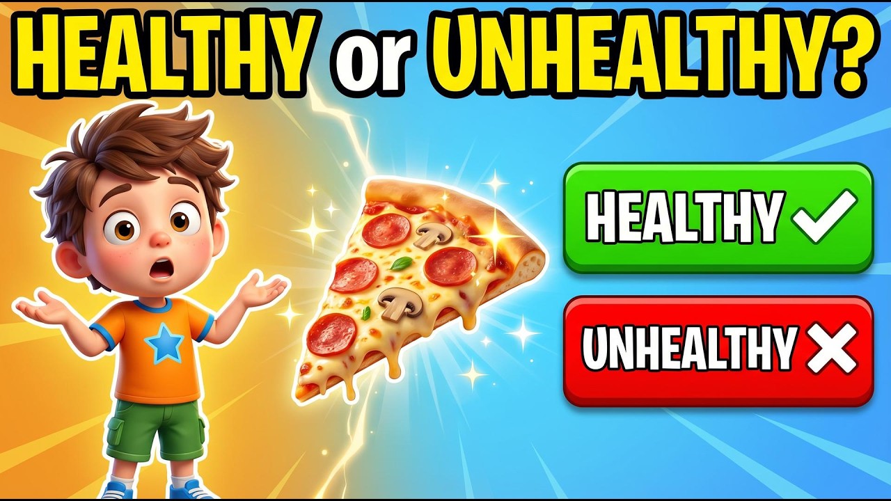 Most Kids Get This WRONG! Healthy vs Unhealthy Food Quiz Challenge