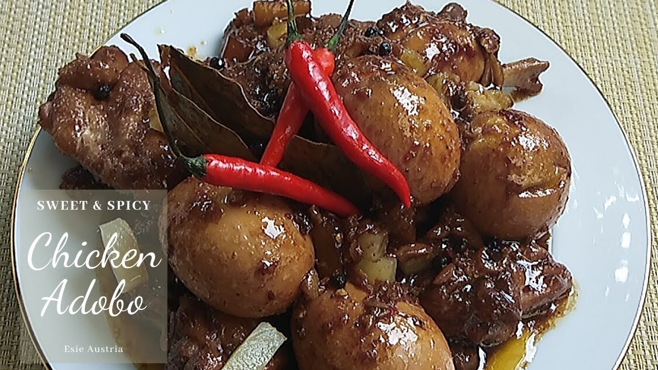 Adobo | Sweet and spicy chicken Adobo with egg