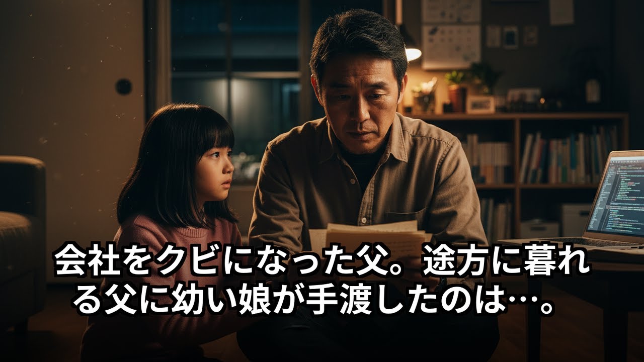 会社をクビになった父。途方に暮れる父に幼い娘が手渡したのは…。
