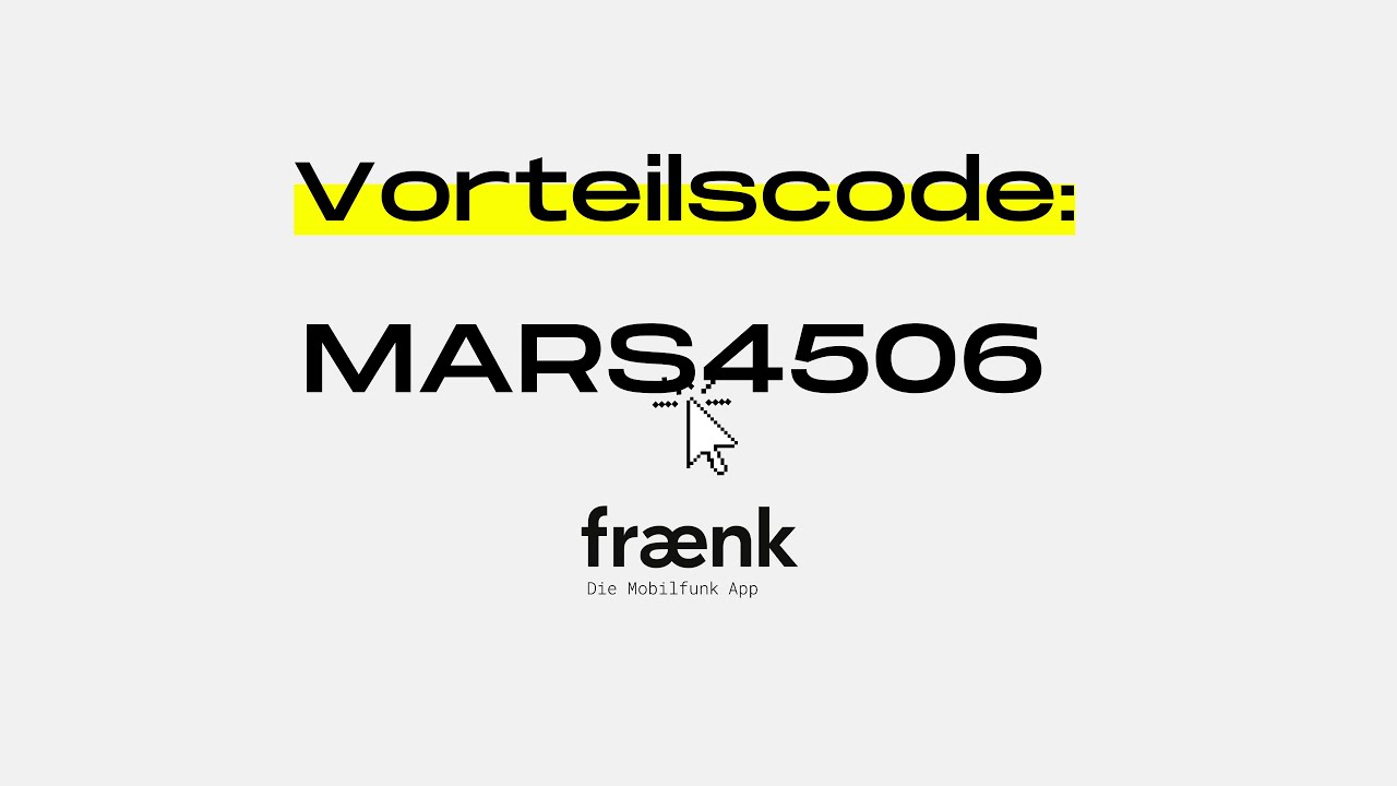 fraenk Vorteilscode 2025 | +3 GB dauerhaft!✨ | Code: MARS4506