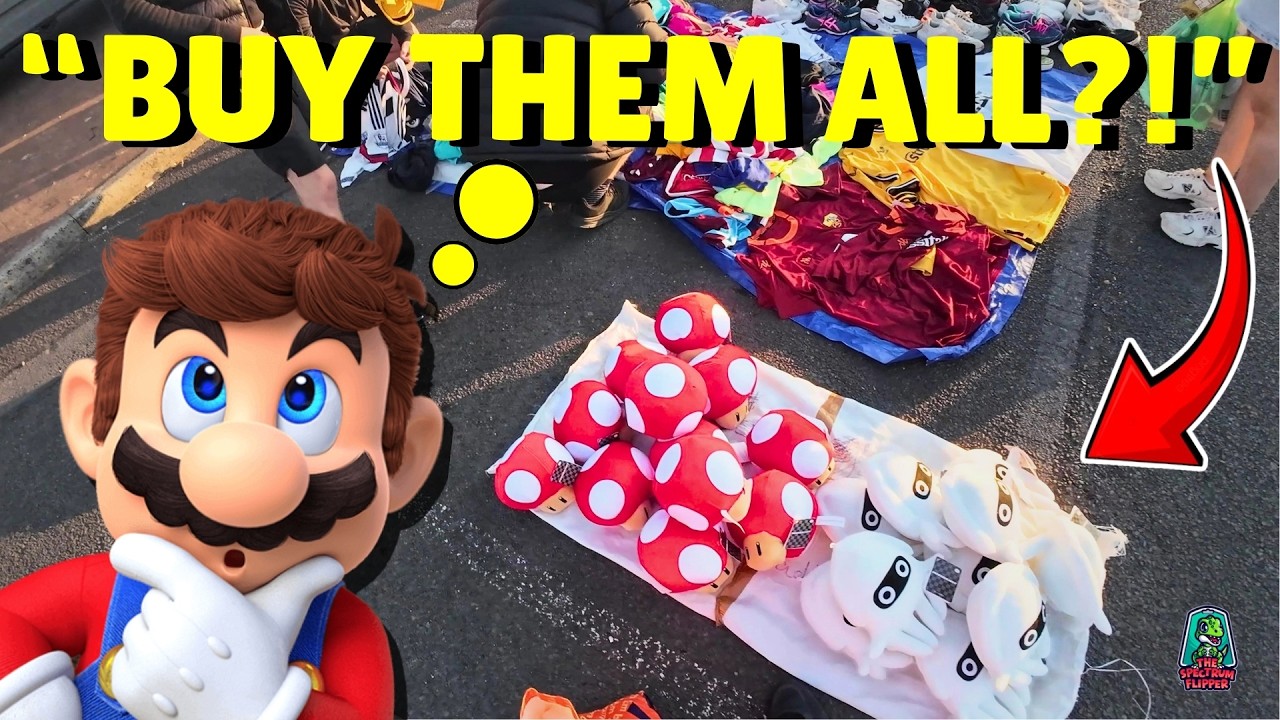 I Found a MASSIVE Mario Plush Lot at a Car Boot Sale!