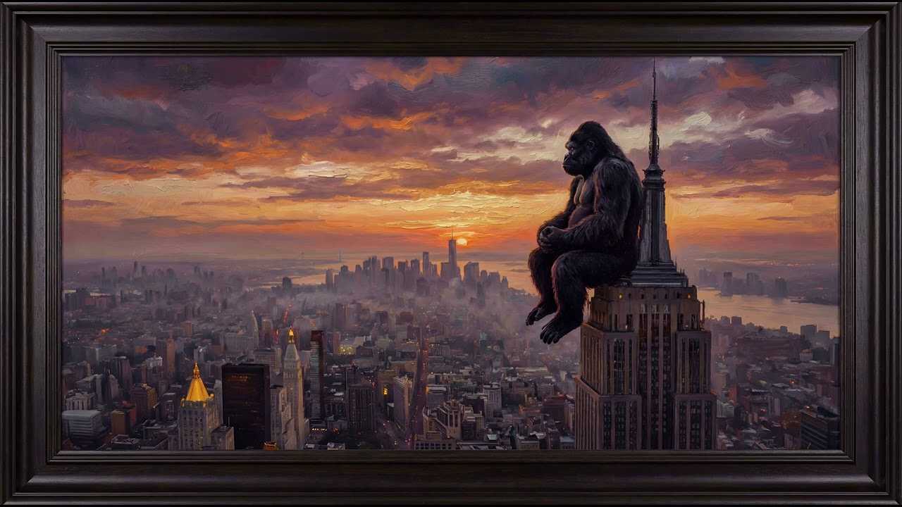 King Kong's Sunset | 8-Hour 4K After the Credits Art | Frame TV Screensaver