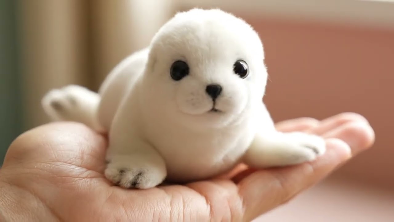 親指サイズの大福アザラシ｜もちもち癒しASMR 」#アザラシ #ai #asmr #kawaii #cute #動物 #animal #seal #アザラシ #癒し #healing
