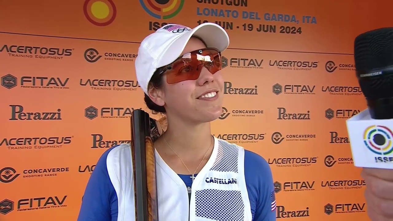 Interview Dania Jo VIZZI (USA) - Silver Medal Skeet Women - Lonato (ITA)  - ISSF WORLD CUP 2024