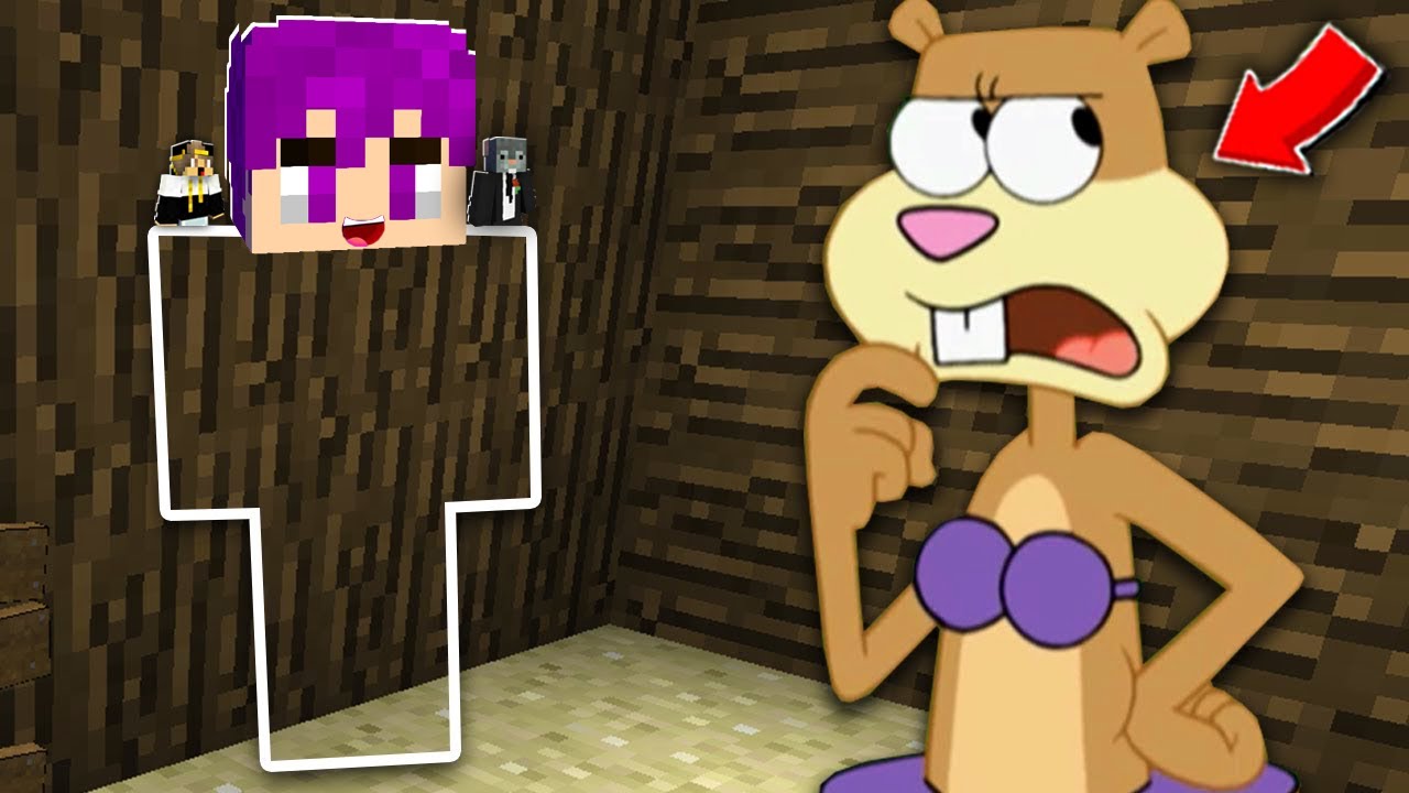 ماين كرافت : لعبة الغميضة مع ساندي في قاع الهامور🍍😂 | الاخير يفوز بالجائزة 100 💲