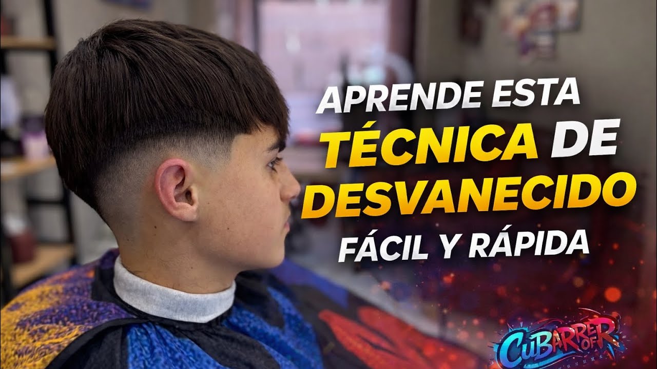 Aprende esta técnica de desvanecido fácil y rápida 🐐💈🏅