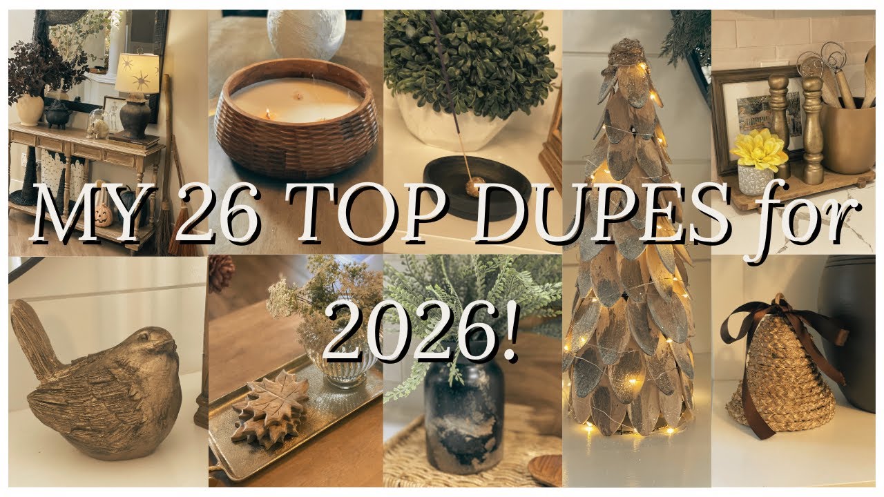 26 High End HOME DECOR DUPES to Make in 2026! Luxury Look for Less