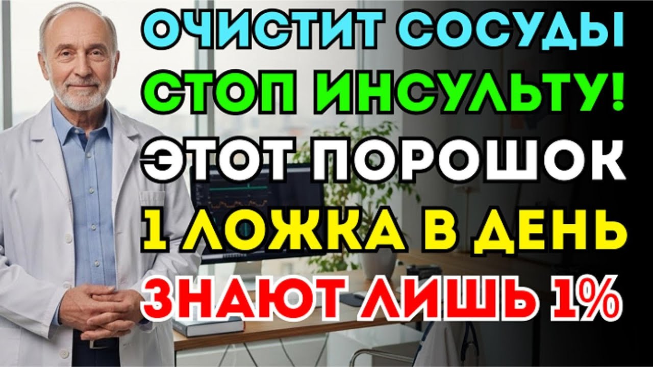 3 продукта против инсульта: этот порошок при ежедневном приёме очищает сосуды и кровообращение
