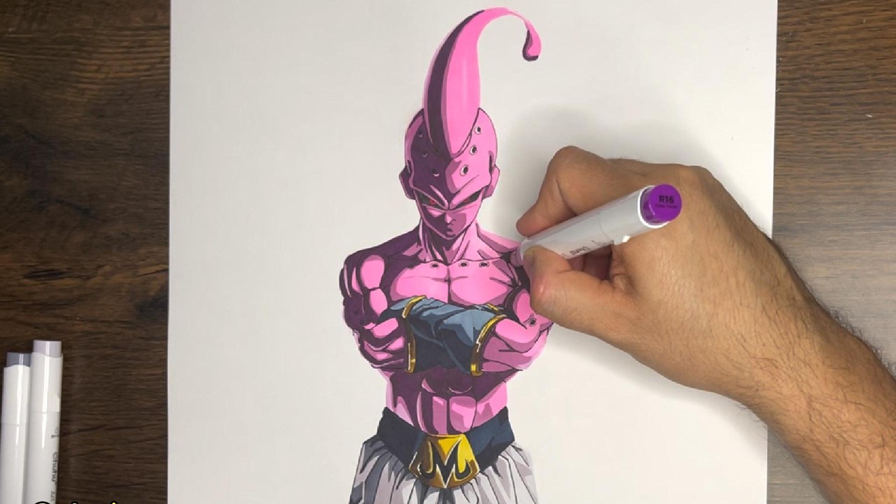 How to EASY Draw KID BUU - MAJIN BUU | ASMR