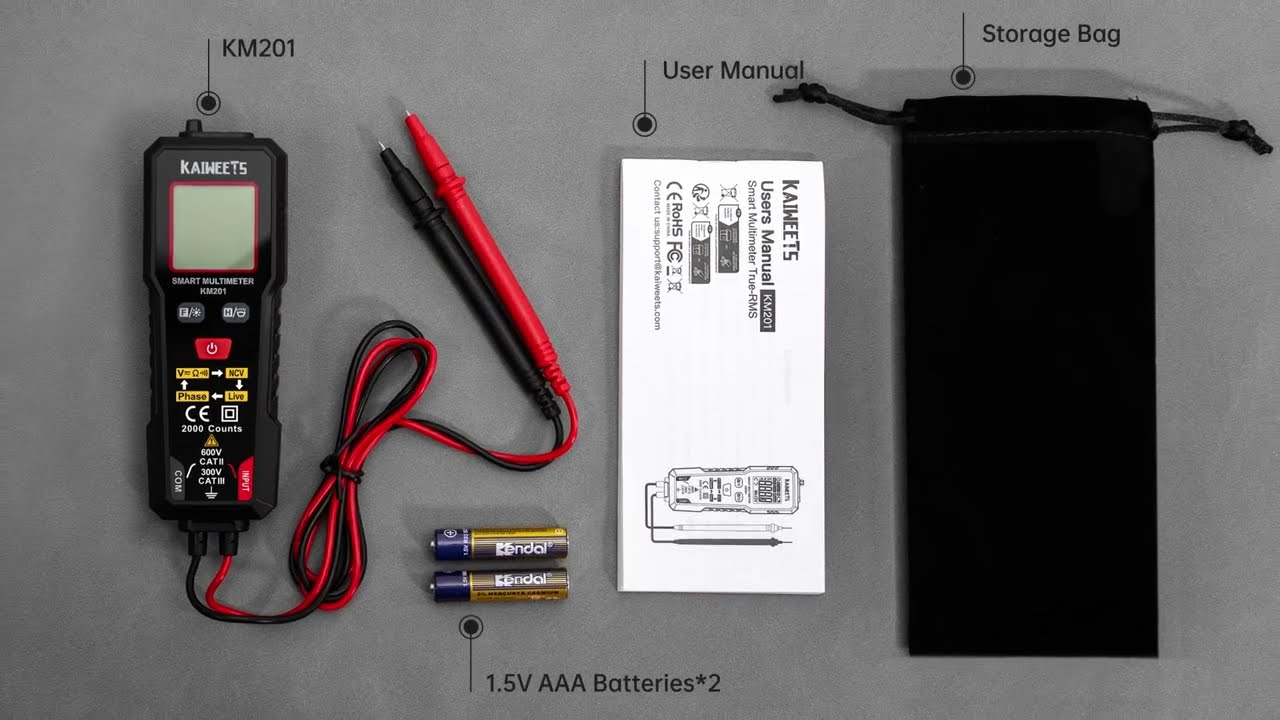 #KAIWEETS Smart Multimeter Review: TRMS 2000 Counts Voltmeter for Safe & Easy Electrical Testing