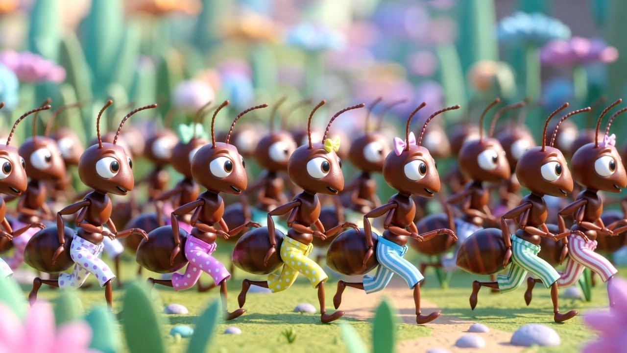 🐜👖 Hormigas Marchando con Pantalones Graciosos | Canción Infantil Divertida para Reír y Moverse