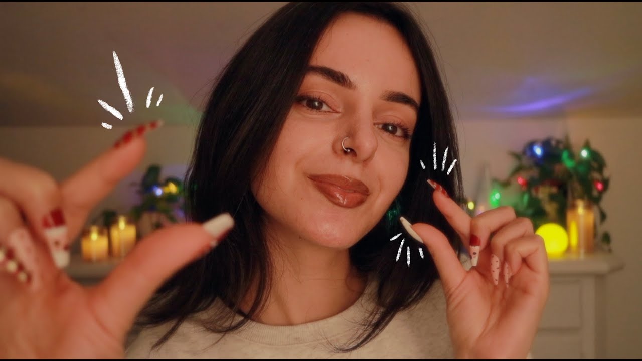 ASMR Squishing & Pinching Your Face, Covering Your Eyes, Face Brushing ✨ Soooo relaxinggg