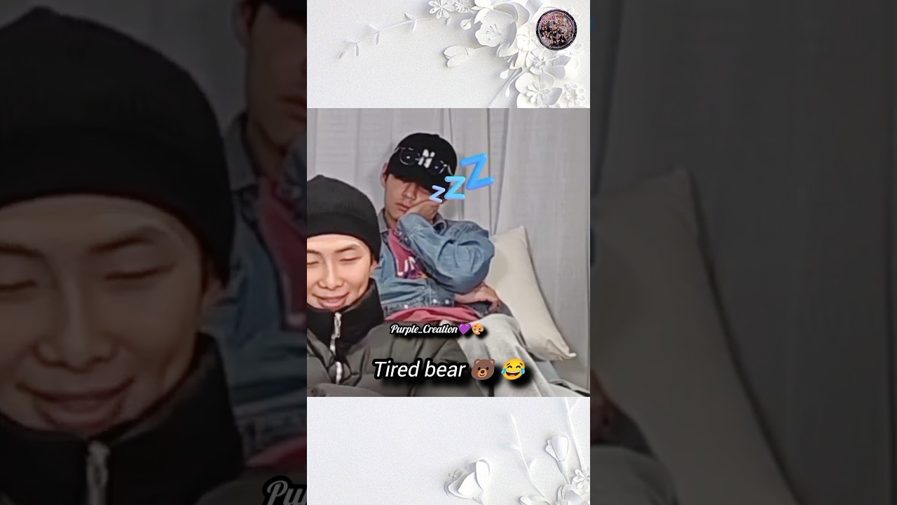Taehyung’s Cutest Sleepy Moment on Weverse Live 😆 