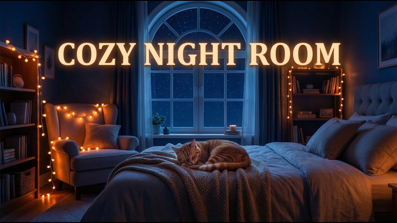 Deep Sleep & Relaxing Night Room Music | Cozy Night Room
