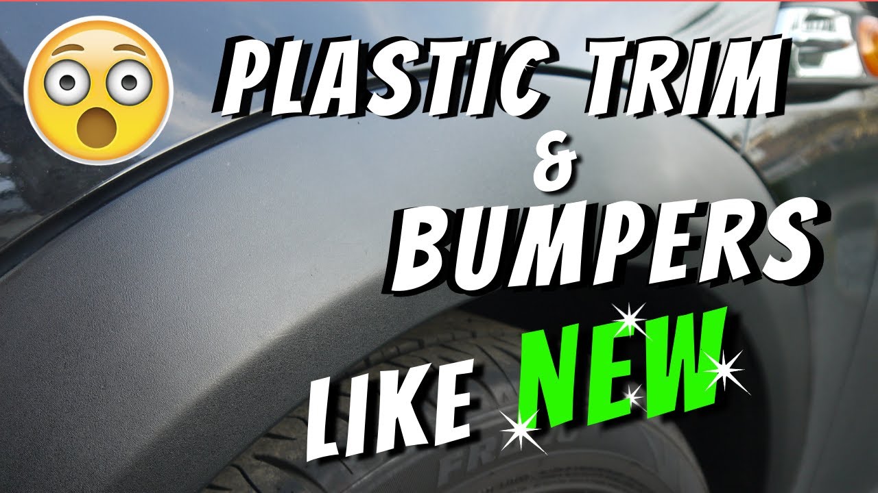 Detailing Your Plastic Bumpers  & Trim to Look Like New - AMAZING RESULTS - Linseed Oil Hack