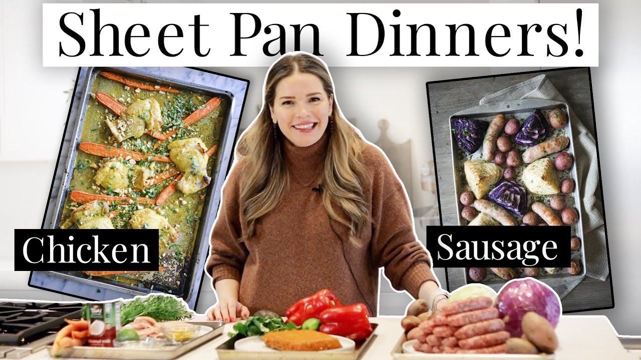 3 QUICK and EASY Sheet Pan Dinners