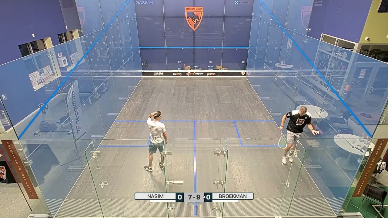 Wajiullah Nasim VS Mark Broekman | Squash Inspire – Men’s $6K Challenger 2024 | Round 2