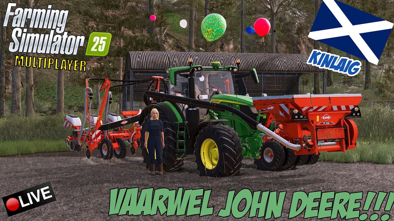 🔴 Kinlaig | VAARWEL JOHN DEERE!!  | WELCOME TO SCOTLAND | !fs25 #fs25 #ls25