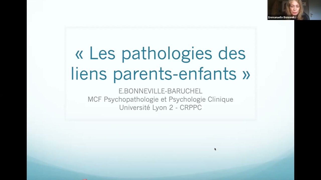 Séminaire de recherche | Pathologies des liens parents enfants