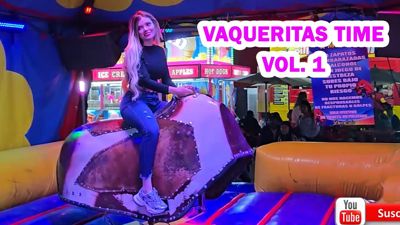 TORO MECÁNICO VAQUERITAS TIME 1 (Mechanical bull riding )