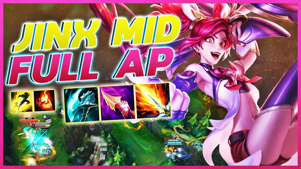 JINX MID FULL AP | SE O INIMIGO IGNORAR AS TRAPS DELA, VAI PASSAR MAL! | MEC