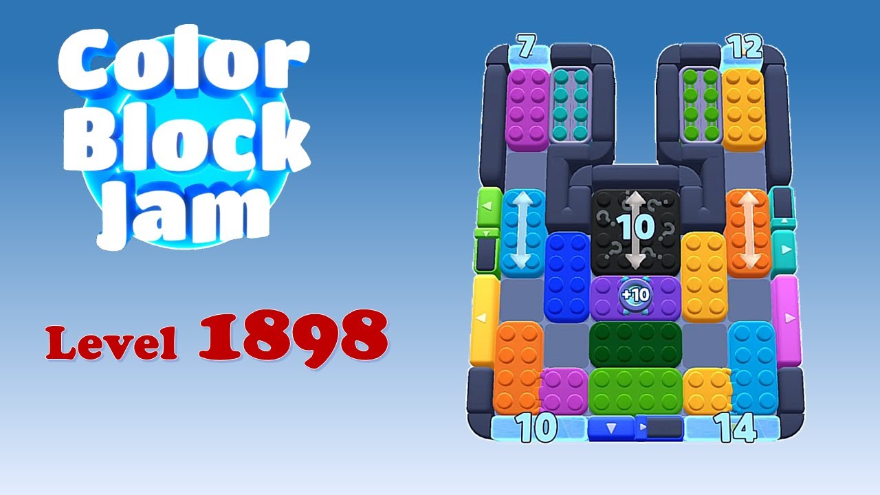 Color Block Jam Level 1898 Solution (No Boosters)