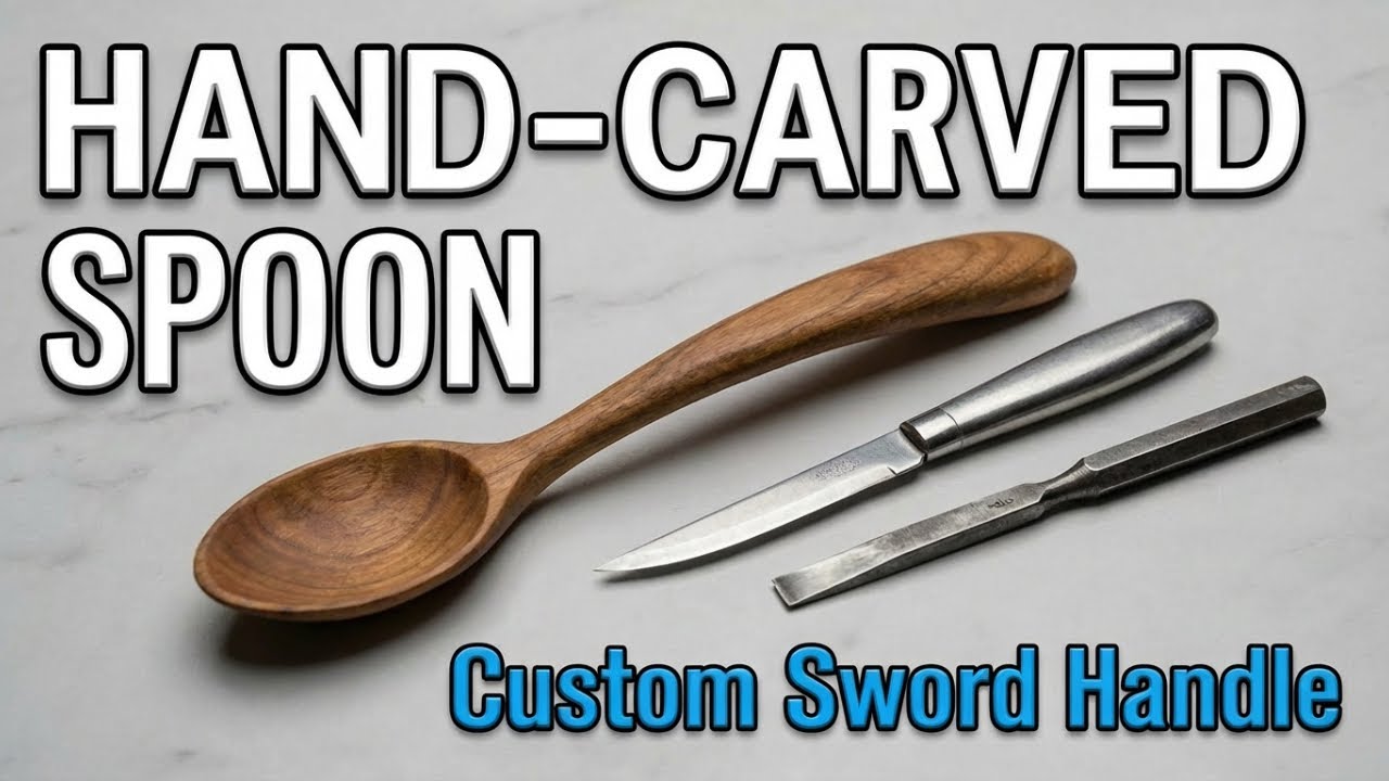 Carving A Spoon With A Sword Handle
