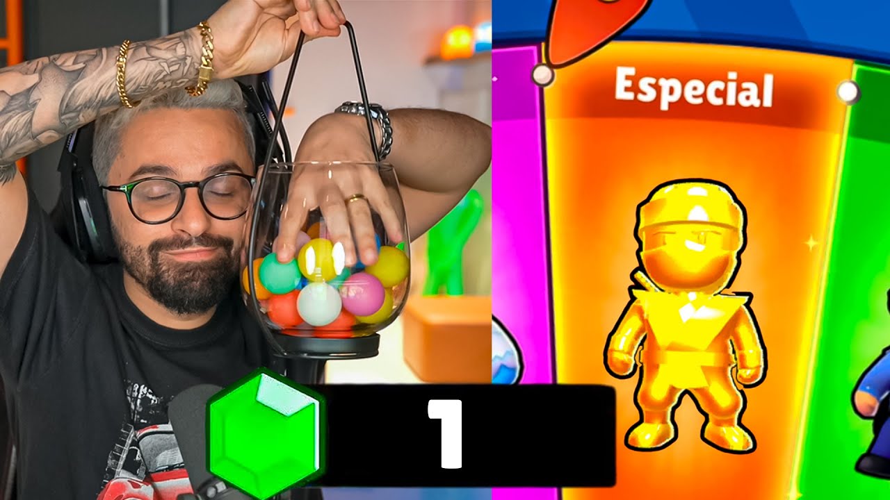 Ele joga a 2 anos e só colocou 28 reais de Gemas no Stumble Guys