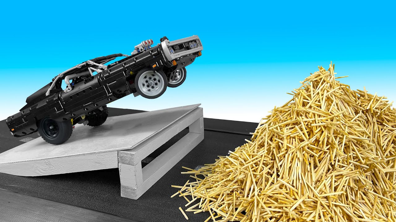 Dom’s Dodge Charger VS Ramps – Lego Technic CRASH Test / Fast & Furious