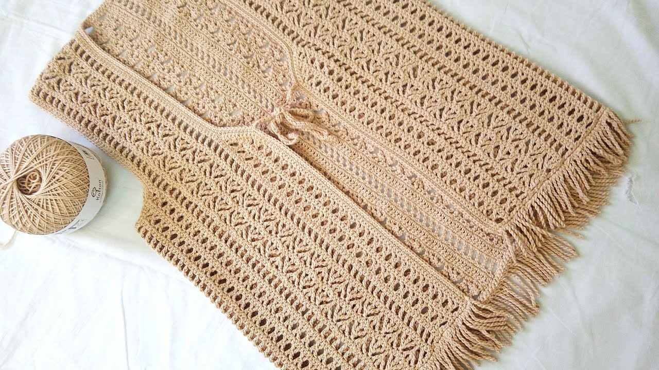 Tutorial for crocheted shrug /Bolero/ jacket #crochet #crochetclothing #crochetshrug