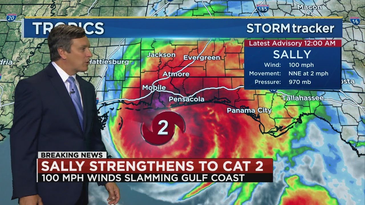 Hurricane Sally update for 12 am Wednesday