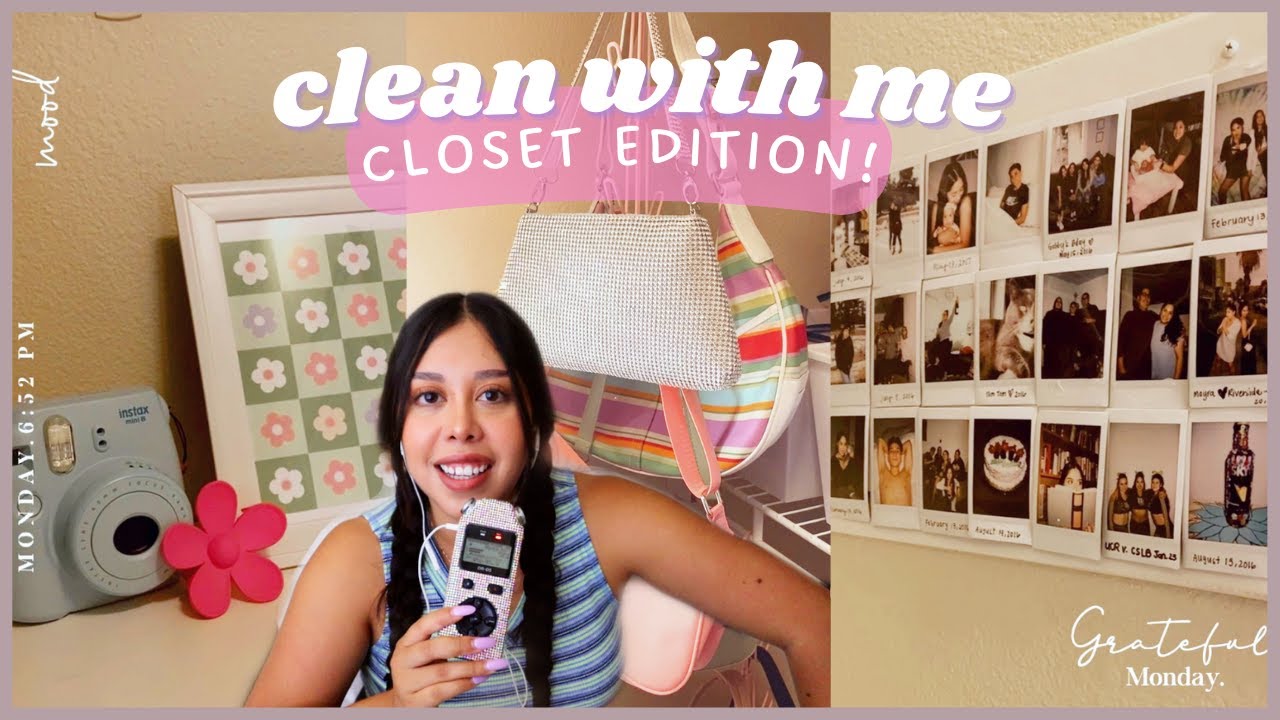 ASMR | ✿ CLEAN WITH ME! ORGANIZE & DECLUTTER (CLOSET EDITION)♡