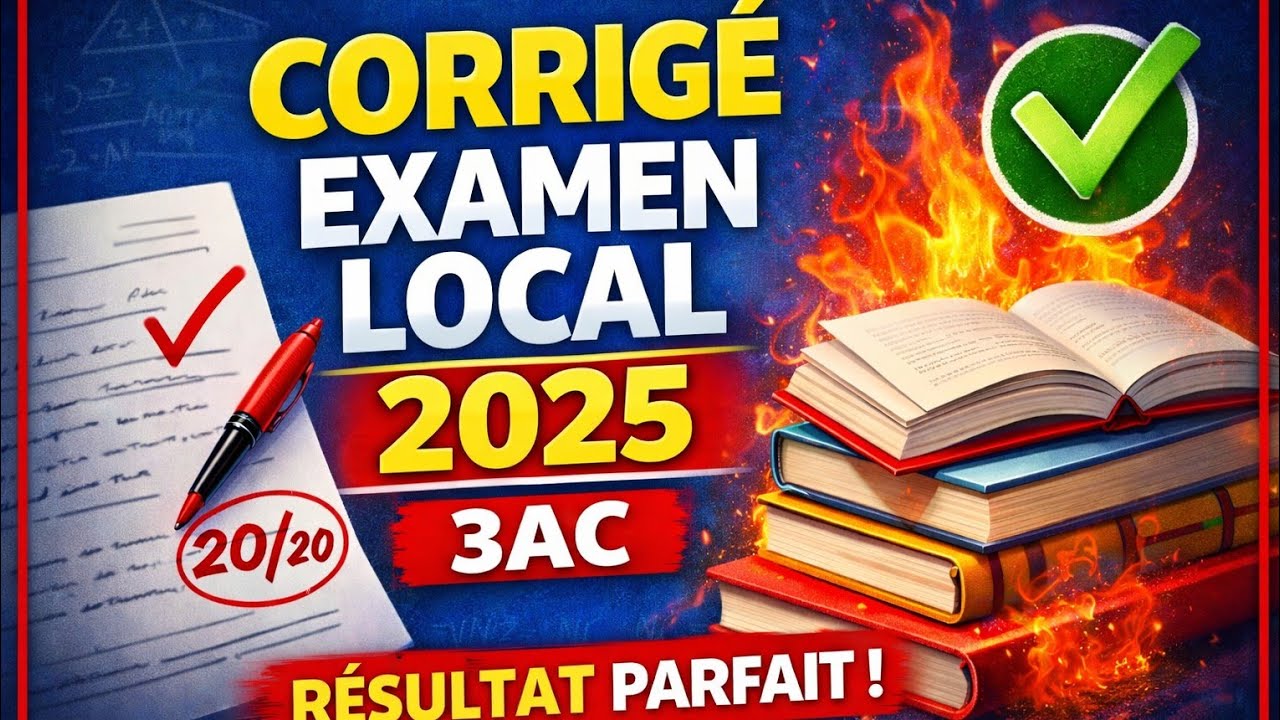 طريقك نحو 20/20:تصحيح الامتحان المحلي رياضيات الثالثة اعدادي الجزء الثاني