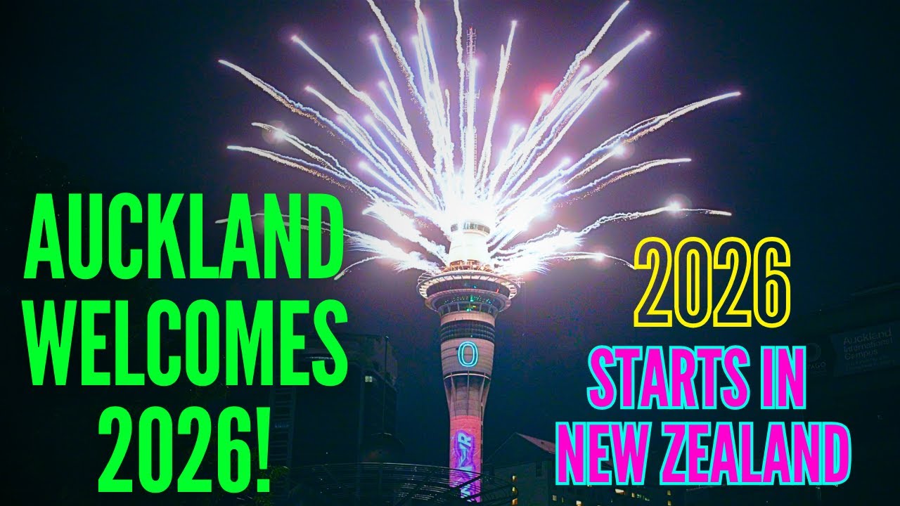 New Year 2026 Fireworks at Sky Tower Auckland  | New Year&rsquo;s Eve City Walk