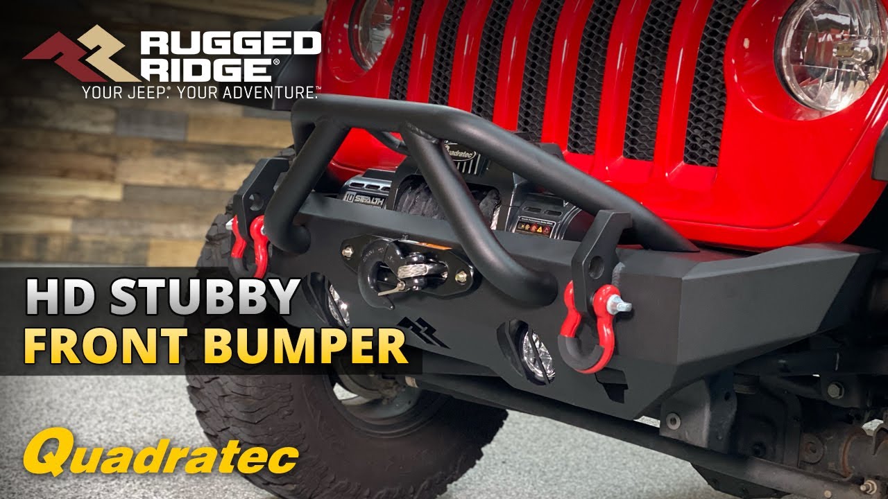 Rugged Ridge HD Stubby Front Bumper for Jeep Wrangler & Gladiator