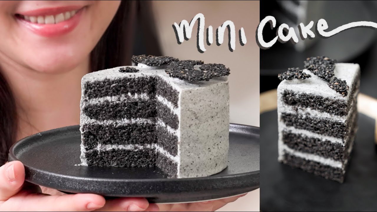 make a mini black sesame cake…that you can eat all by yourself!