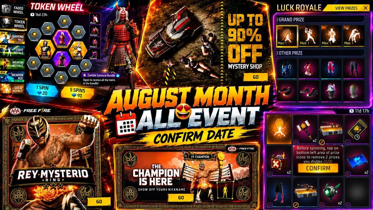 Zombie samurai bundle return confirm date | Next emote royale event | Free Fire upcoming event
