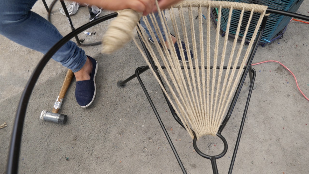 Fair Furniture Acapulco hemp chair weaving