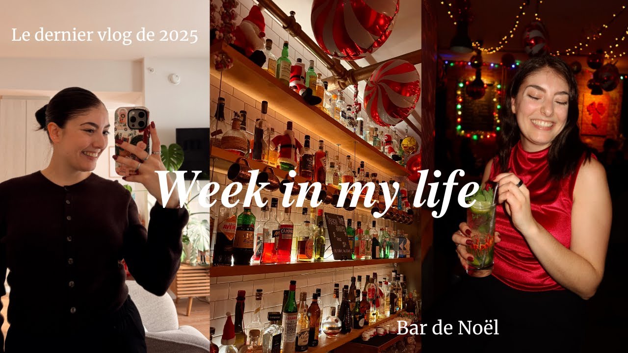 Le dernier vlog de 2025 ❄️ Bar de Noël, Girls night, Lecture & Emballage de cadeaux