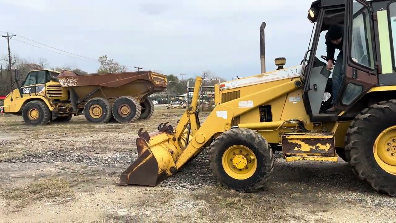 CAT 416B Loader Backhoe Inspections & Operations Video