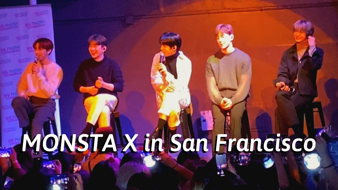 MONSTA X 99.7 NOW MONSTA PARTY IN SAN FRANCISCO (Q&A, Who Do U Love, Middle of the Night, New Song)