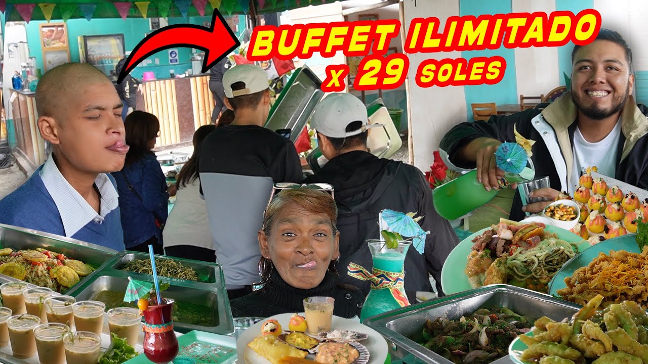 BUFFET ILIMITADO x 29 SOLES, el 5to GRATIS ( PUEDES REPETIR - INFINITAS VECES ) 😱