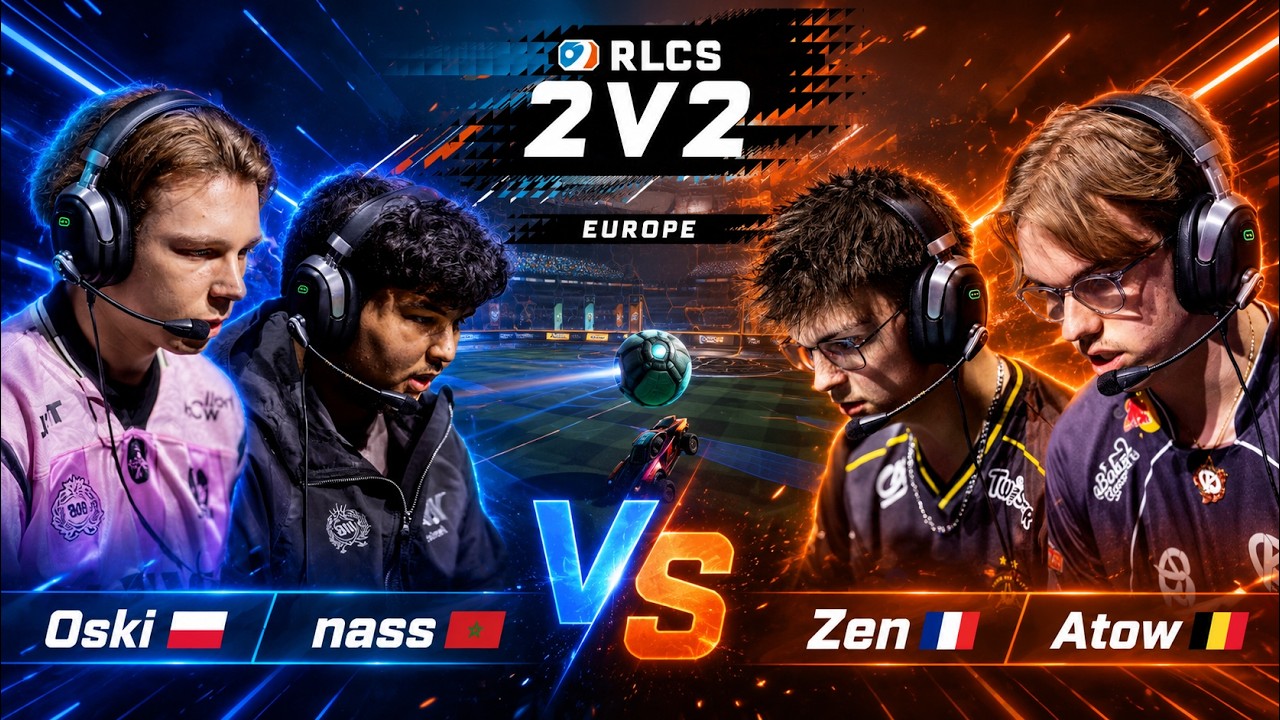 [RLCS 2v2] Oski & nass против Zen & Atow | RLCS 2026 2v2 Europe Open