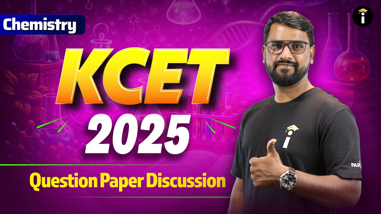 Chemistry KCET 2025 Question Paper + Solutions | Score 45+ Marks Guaranteed