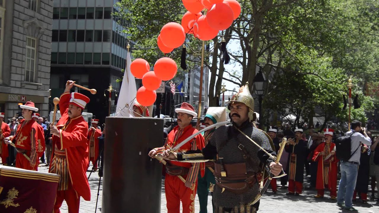 Mehter Takımı Yoğun ilgiden dolayı Amerika da yürüyemedi