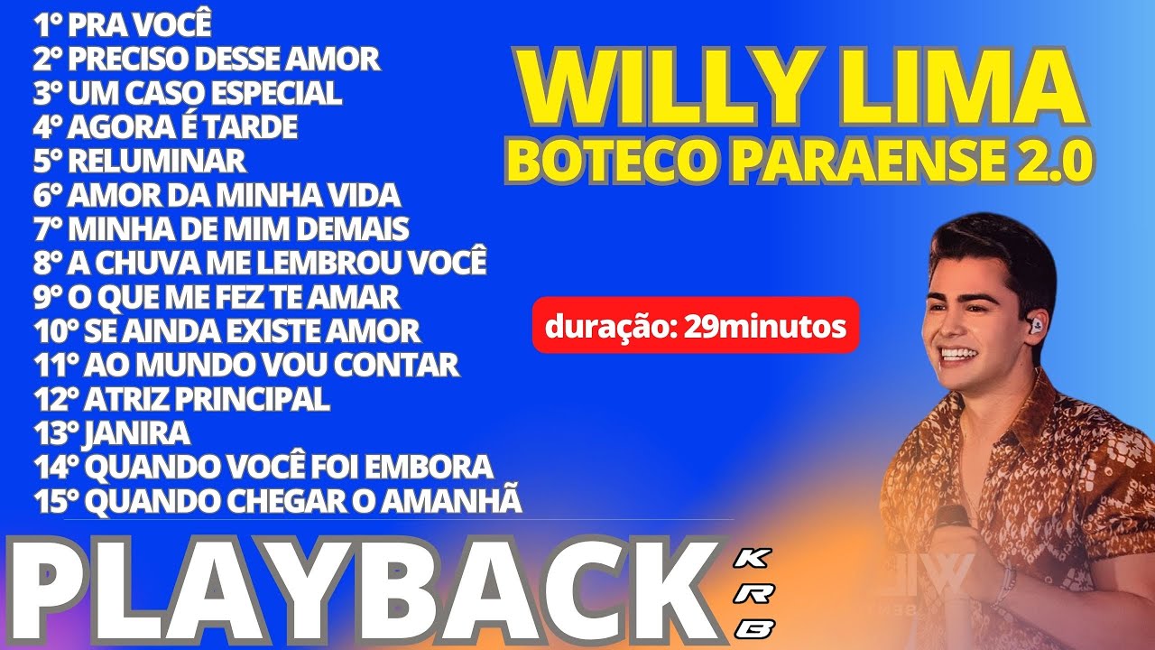 BOTECO PARAENSE 2 0   WILLY LIMA    PLAYBACK KARAOKE DEMONSTRA&Ccedil;&Atilde;O