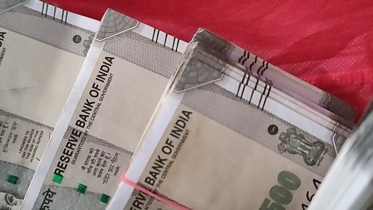 500 note bundles✓||#INDIA||